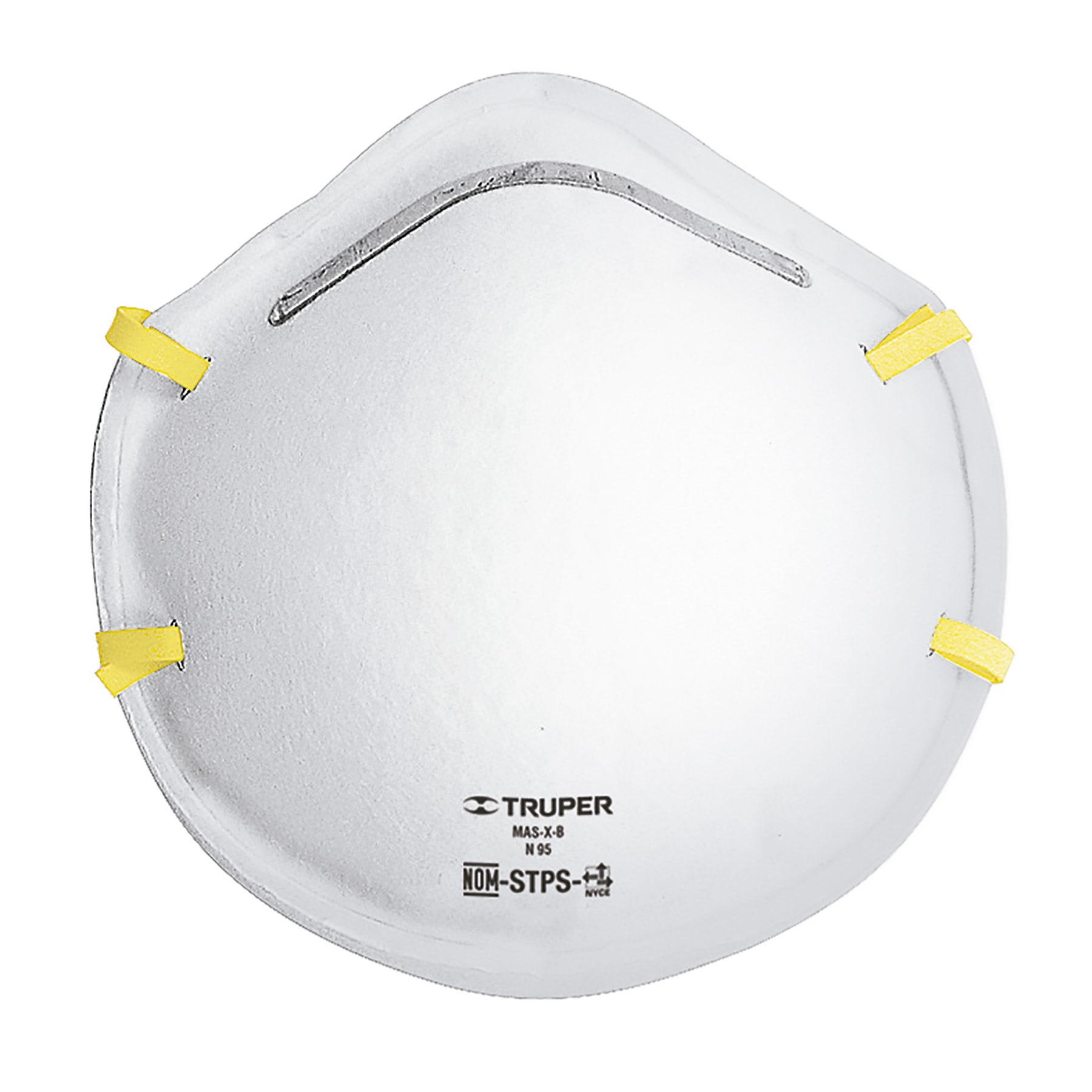Truper N95 Protective Respirator, Pack of 2, For Sprays, Dust & Non-Toxic Particles 19753