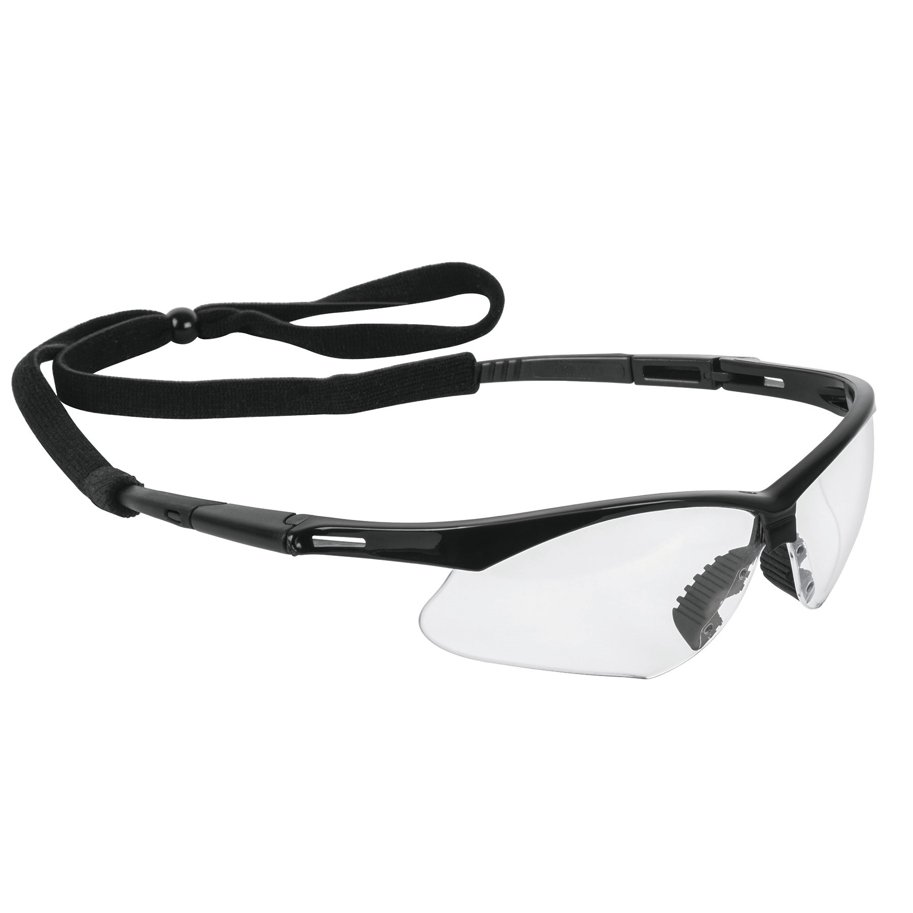 Truper Safety Eyewear, Clear Lens, Black Frame, Anti-Fog, Adjustable Anti-Fall Lanyard, 100% Polycarbonate Lenses, UV Protection, Anti-Scratch 15170