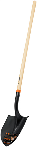 Truper 56.25 inch Long Handle Round Point Shovel 17175
