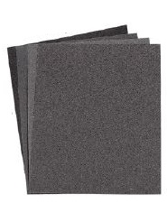 Truper 80 Grit Aluminum Oxide Emery Cloth Sheet Black 9 inch x 11 inch, For Metal 11602