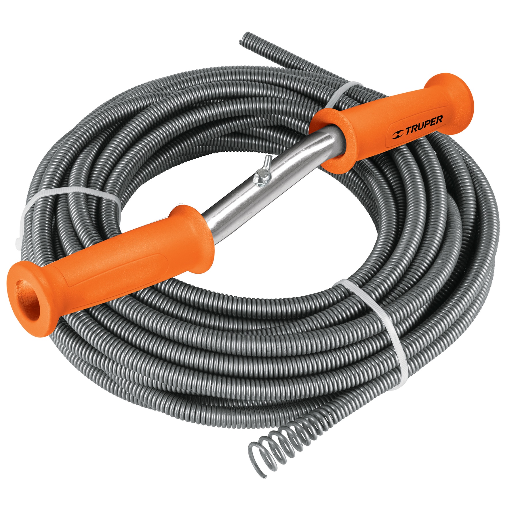 Truper Drain Auger, 1/2 inch x 15 Mtrs, High Flexibility Steel Wire 15150