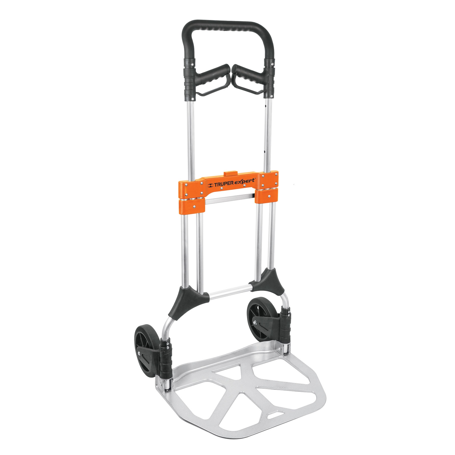 Truper Folding Hand Truck, Capacity 200 Kg. Telescopic Handle, Aluminum Body 14090
