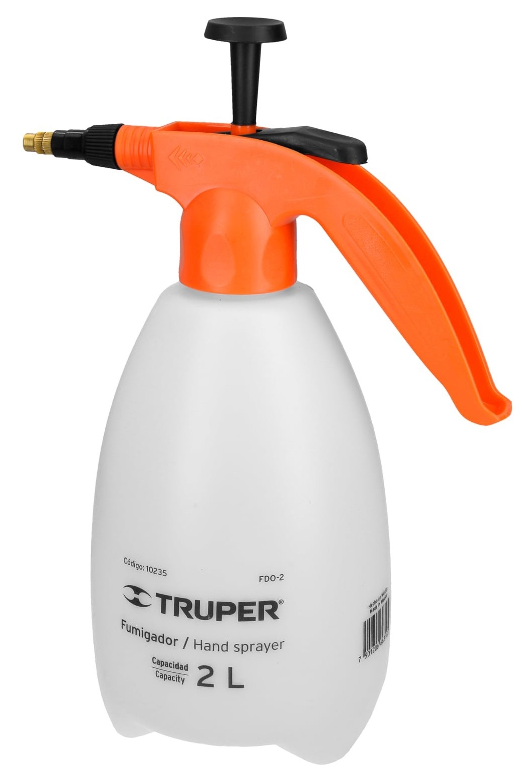 Truper Garden Sprayer, 2 Ltrs, Plastic, White 10235