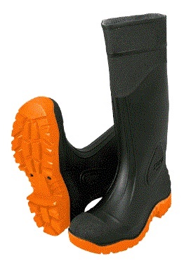 Truper Industrial Black Rubber Boots, 9-Size (EUR Size 42.5) 17913