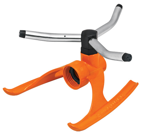 Truper Metal Base Rotary Sprinkler with 3 Aluminum Arms 10303