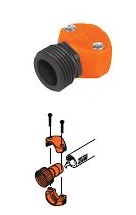 Truper Plastic Garden Hose Male Connector, 1/2 inch Inlet 12710