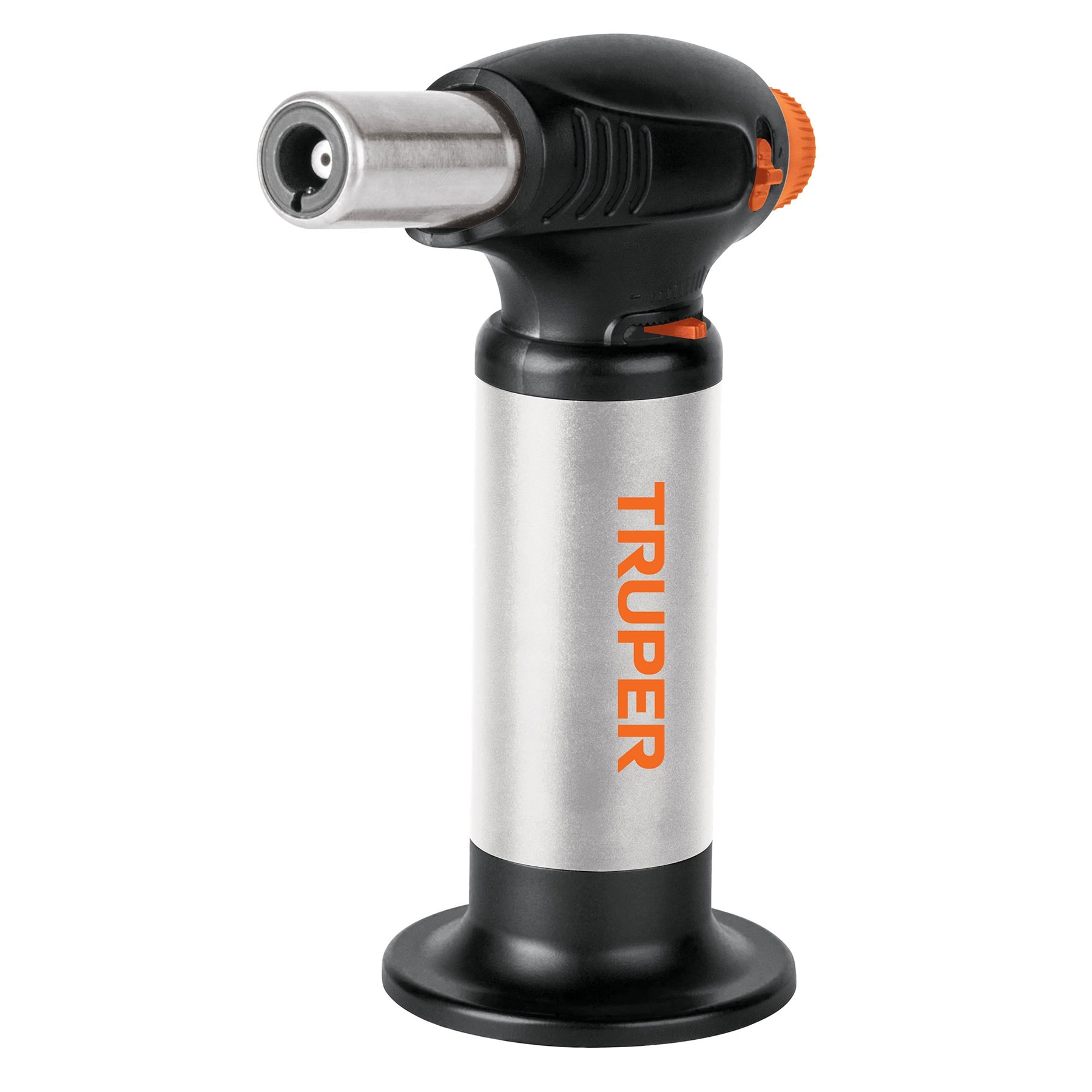 Truper Stationary Butane Torch, Continuos Flame Lock, Auto Start/Stop, Refillable 101968