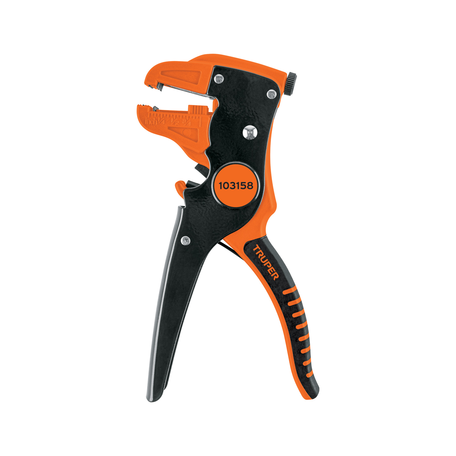 Truper Automatic Wire Stripper, 7 inch, 24 AWG To 10 AWG 103158