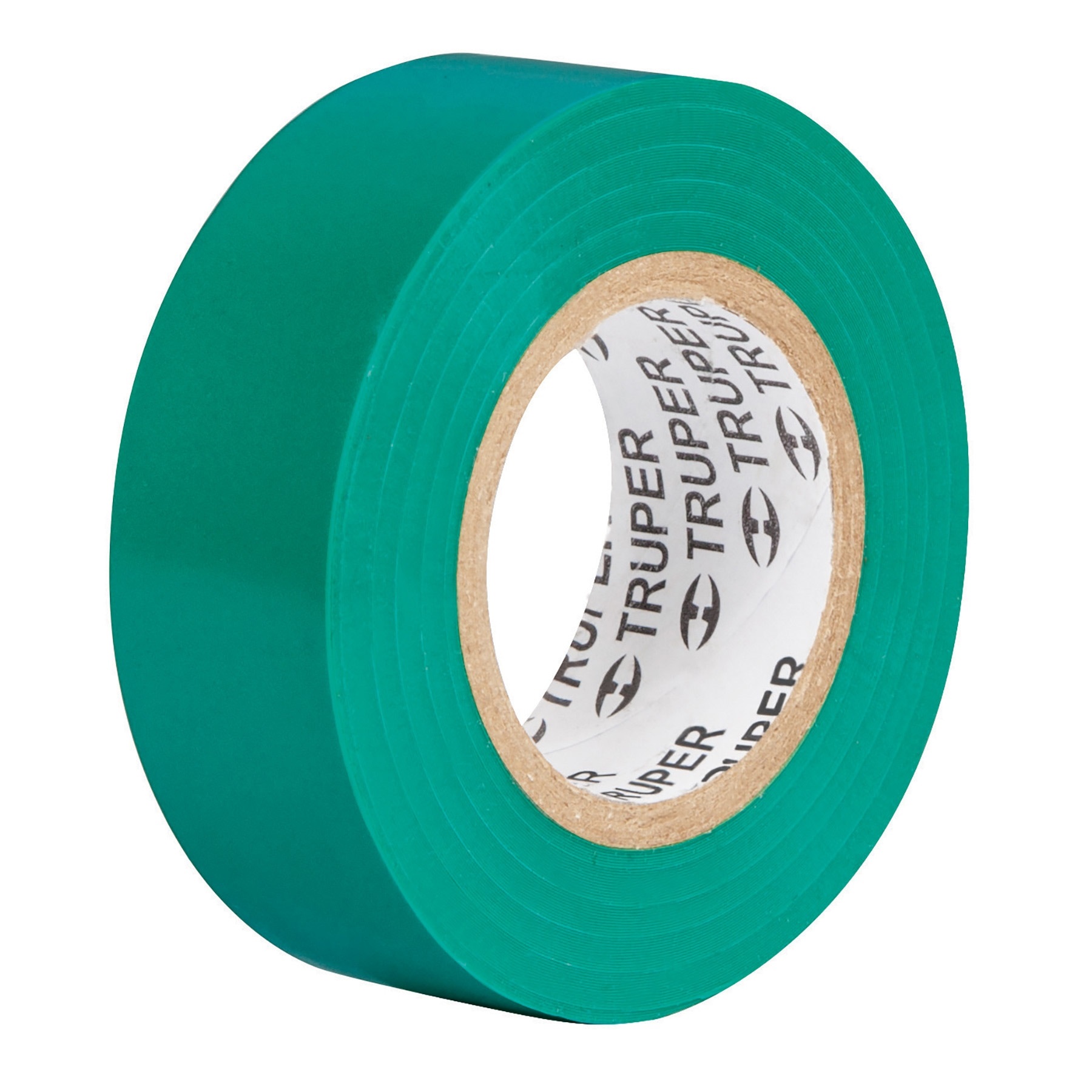 Truper Electrical Tape, 19 mm x 18 Mtrs, 0.18 mm Thickness, Green 12502