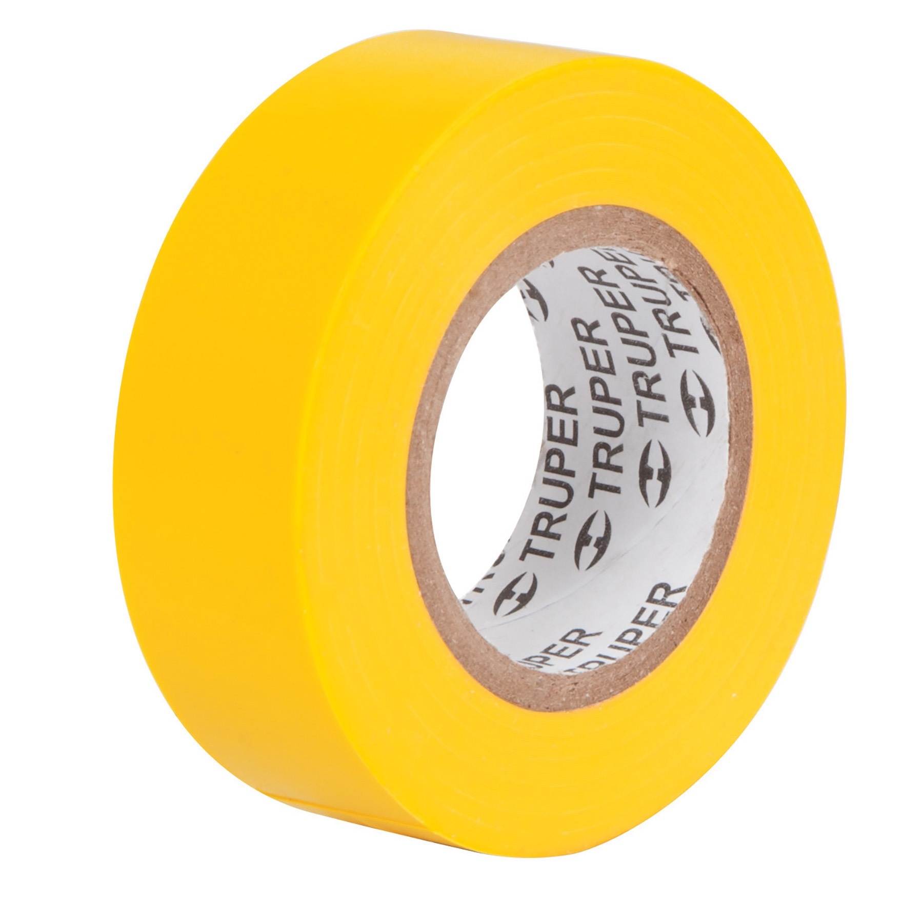 Truper Electrical Tape, 19 mm x 18 Mtrs, 0.18 mm Thickness, Yellow 12503