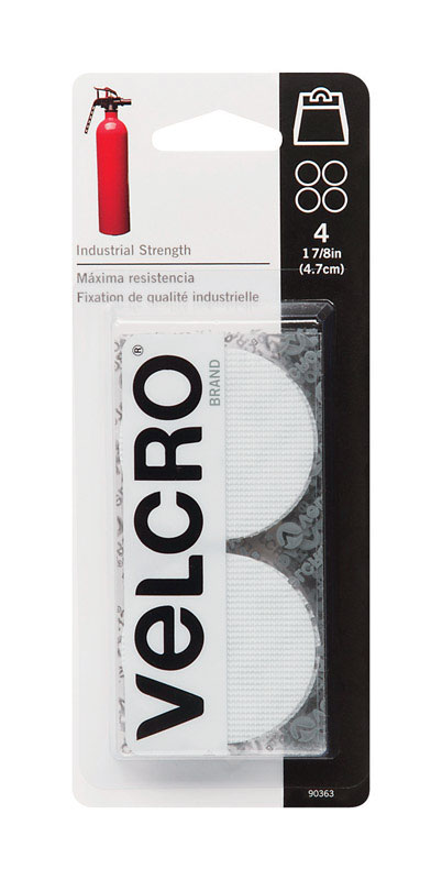 Velcro Industrial Strength Hook and Loop Fastener 1-7/8 in. L, 4 pk 90363