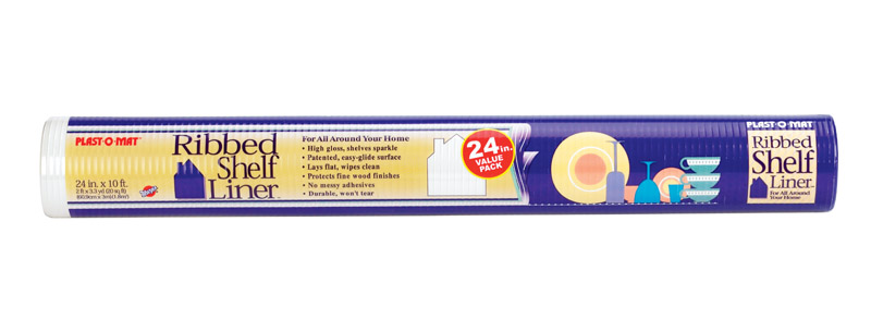 Warp's Plast-O-Mat 3.05 m. L X 24 In. W Bisque Non Adhesive Ribbed Shelf Liner PM210-Q