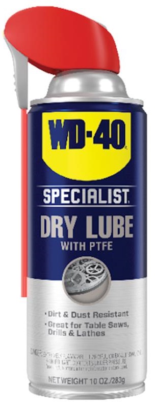 دبليو دي-WD-40 بخاخ تشحيم جاف متخصص من مادة PTFE، سعة 295 مل. مقاوم للأوساخ والغبار 300059
