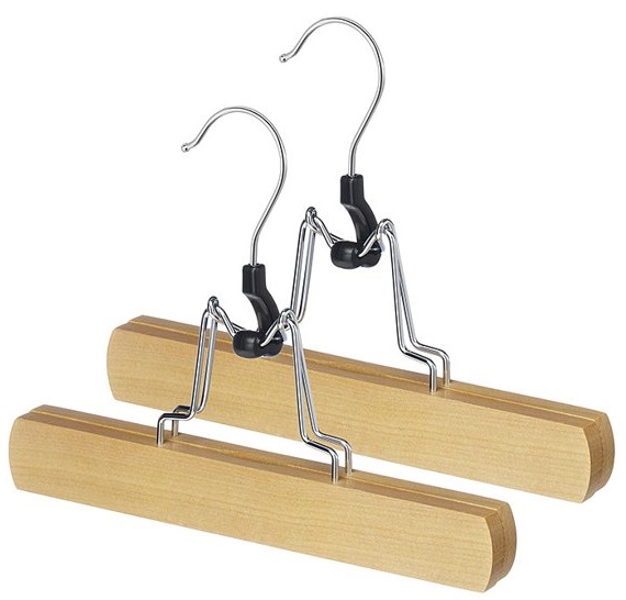 Whitmor Slack Hanger, Pack of 2, Natural Wood 6026-310