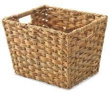 Whitmor Split Rattique Storage Tote, Small, Linen 6084-1501-LIN