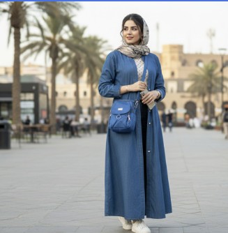 جنطة كاجوال نسائية متعددة الجيوب، مقاومة للماء، لون ازرق