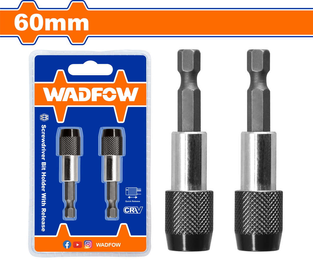 WADFOW Screwdriver Bit Holders 60mm 2Pcs WSV3K01