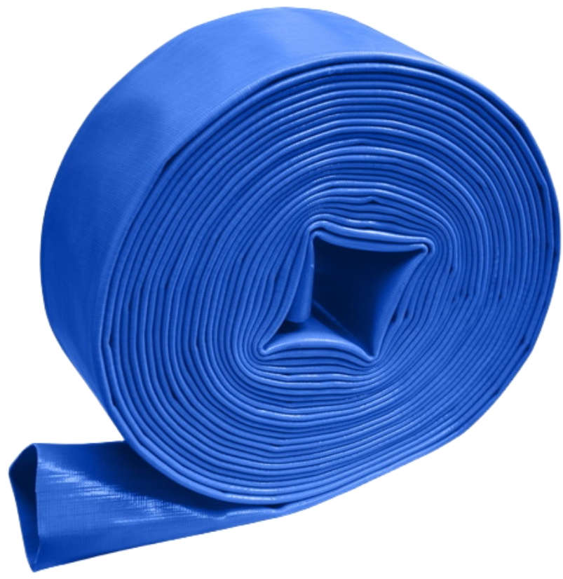 WADFOW 3-inch PVC lay flat hose for motor pumps, 100 meters, 4 Bar working pressure WPFH0310