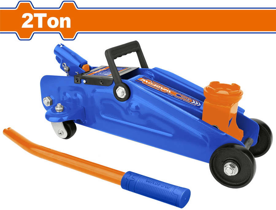 WADFOW 2-ton hydraulic floor jack with 140mm minimum height and 285mm maximum height WHJ2502