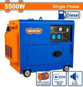 WADFOW Gasoline Generator 5500W 15L 25Ah WDG2A55