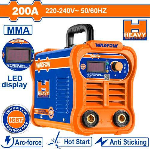 وادفو ماكنة لحام الكترونية MMA بتقنية العاكس IGBT وتيار 20-200 أمبير WWD32001