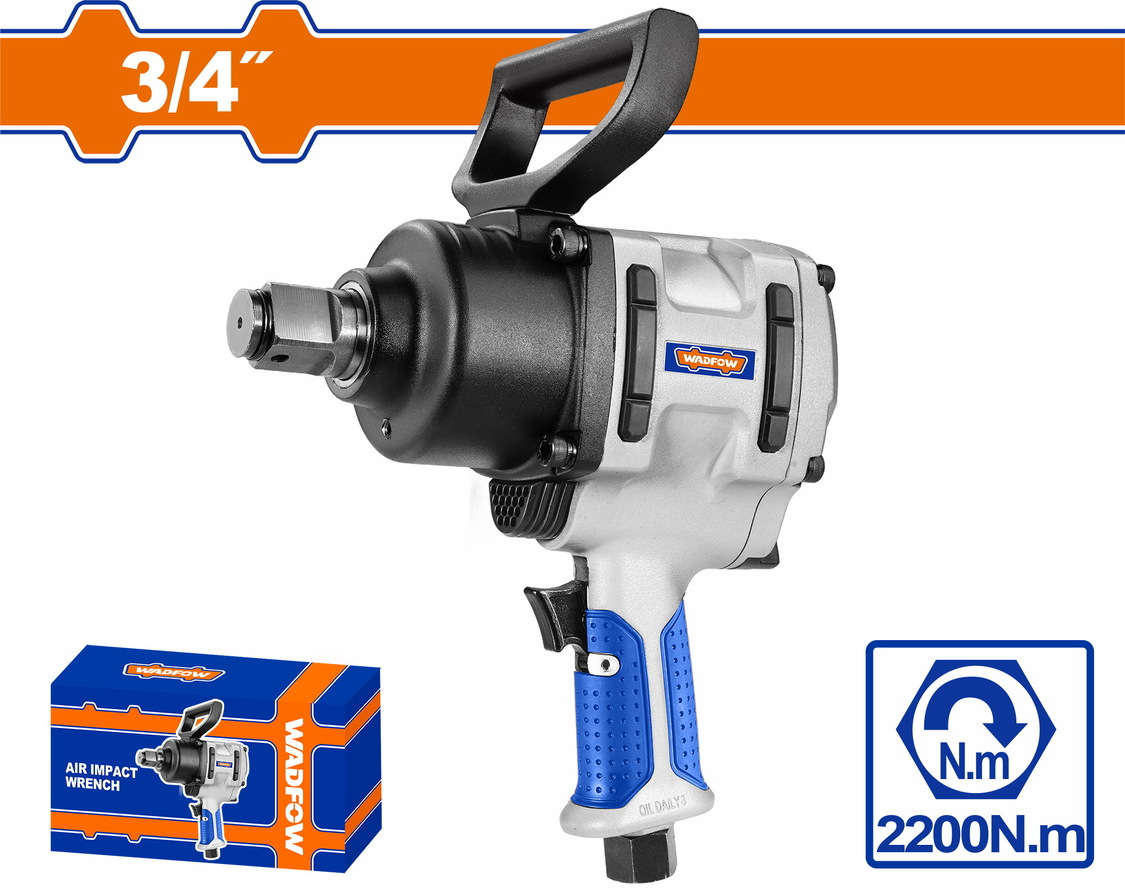 WADFOW Air impact wrench 3/4-inch square drive 2200Nm torque 4600 rpm no-load speed WAT1534