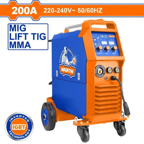 وادفو ماكينة لحام عاكسة اركون صناعية MAG/MIG/MMA/TIG مزودة بمدخل جهد مزدوج ووحدة تغذية سلك مدمجة WGTMWA20