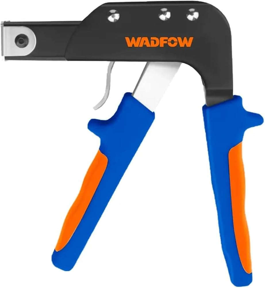 WADFOW Locking pliers for expansion bolts and hollow wall anchors, size M4-M6 with dual-color smooth grip and 5 hollow wall anchors included WGU8448