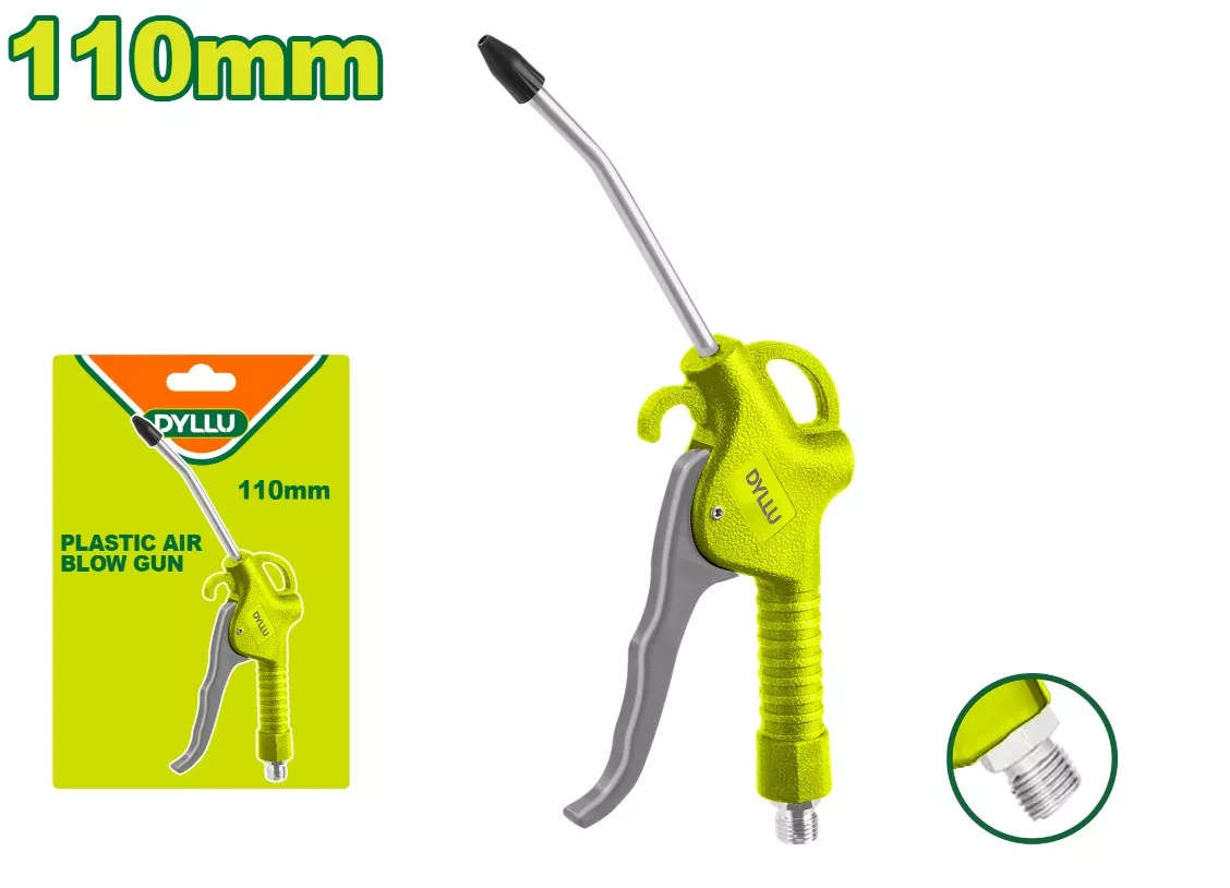 DYLLU Plastic air blow gun with 110mm nozzle length, lightweight design for precise airflow control DTGA4611
