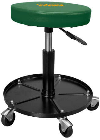 Jadever Round mechanical creeper seat with height adjustment and faux leather upholstery for repair work JDNC1521