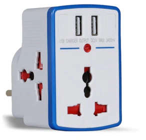اسوار تقسيم كهربائي مع مدخلين يو اس بي AS-AD-13USB