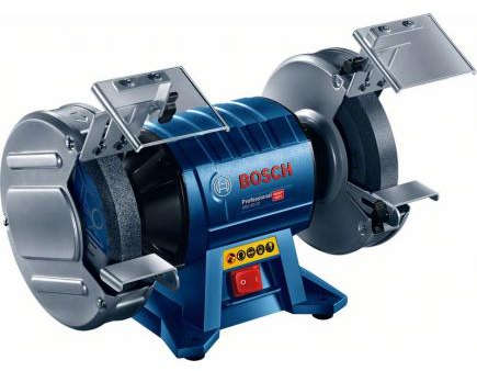 BOSCH Double bench grinder with 600W induction motor and 200 mm grinding wheels, 3600 RPM no-load speed GBG60-20