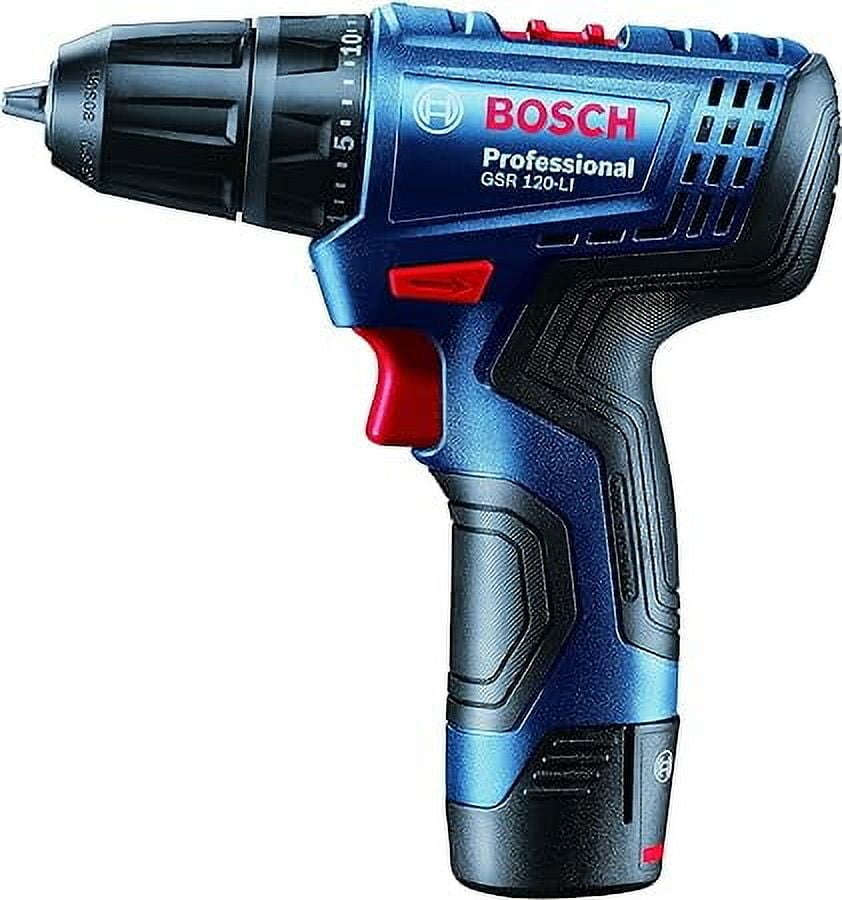 BOSCH 12V Cordless Drill Driver with 2-Speed and 10 mm Keyless Chuck GSR120-LI