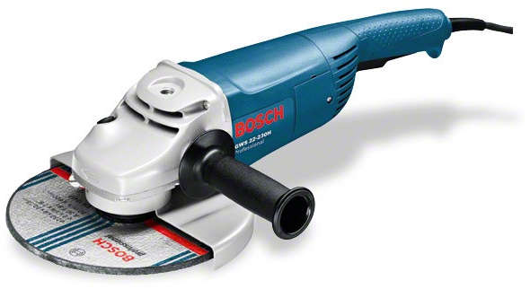 BOSCH Large 230mm 2200W Professional Angle Grinder with 6500 RPM No-Load Speed GWS2200230