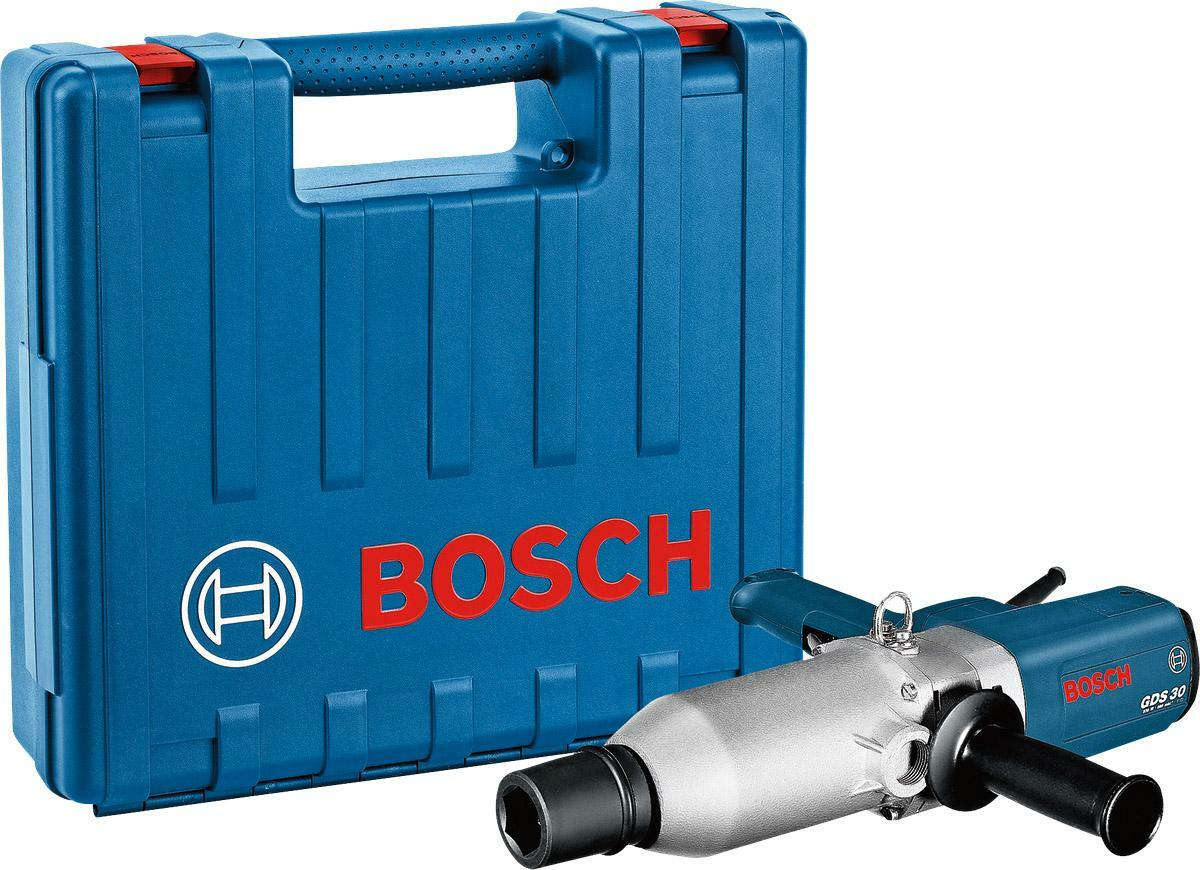 BOSCH Impact wrench with 920 W motor and 1000 Nm maximum torque for heavy-duty screwdriving GDS30