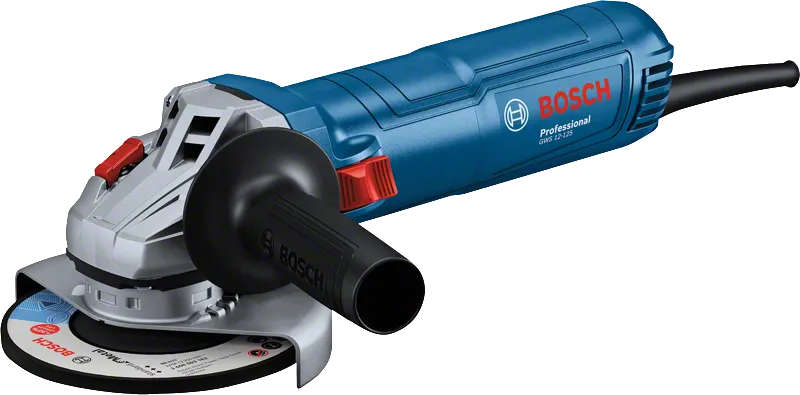 BOSCH Angle grinder with 1200W power and 125mm disc diameter for metal and masonry grinding and cutting GWS12-125