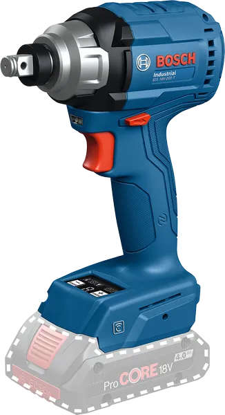 BOSCH Cordless impact wrench with 30-140 Nm torque, 0-2,500 rpm speed, and 1/2" square bit holder IDS18V-200T