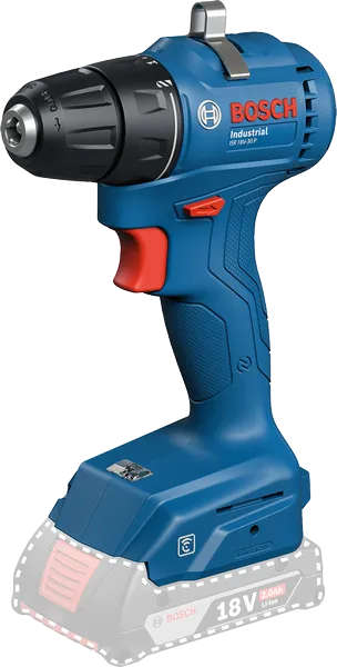 BOSCH Industrial cordless drill/driver with brushless motor and precision clutch for high-volume screwdriving, 18V, 9-30 Nm torque ISR18V-30P