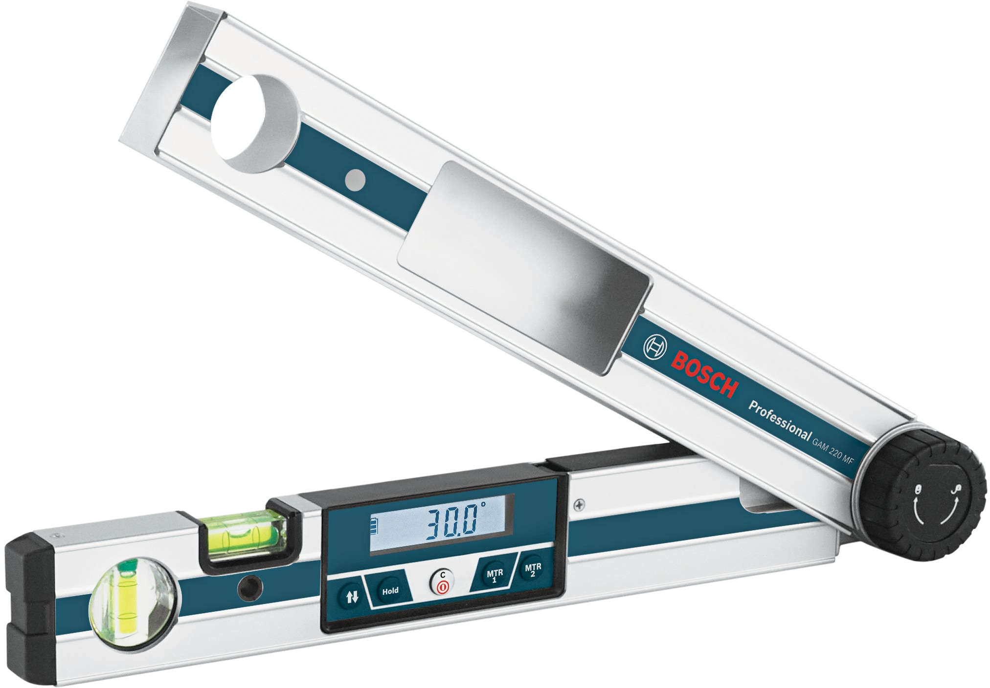 BOSCH digital angle finder with 0-220° measurement range and ±0.1° accuracy GAM220