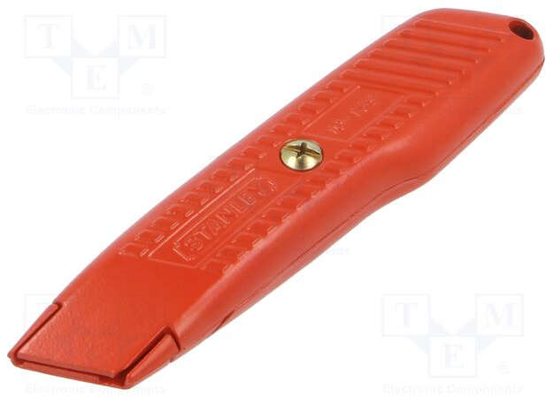 Stanley Self-retracting safety utility knife with springback blade and rounded tip, 155mm length 0-10-189