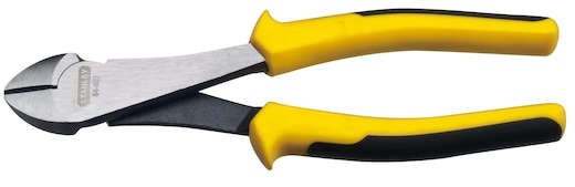 Stanley 8-inch heavy-duty diagonal cutting pliers with DYNAGRIP ergonomic handle and induction hardened cutting edges STHT84607-8