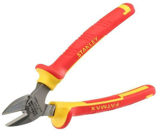 Stanley FatMax VDE 160mm narrow diagonal cutting plier with insulated handles and 1000V electrical safety rating 84-009