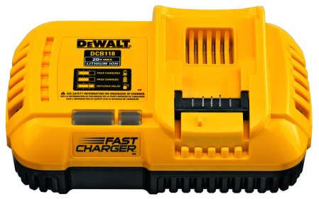 Dewalt 8 Amp fan-cooled fast charger for 20V MAX and 60V MAX FLEXVOLT batteries DCB118-N01
