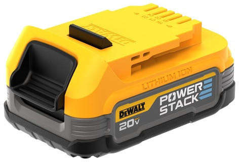 Dewalt 20V MAX XR POWERSTACK Compact Lithium-Ion 1.7Ah Battery with LED Fuel Gauge and Impact-Resistant Design DCBP034-N01