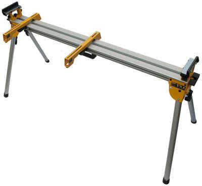 Dewalt Mitre saw workstation with 1.7m to 3.9m heavy-duty extendable beam and universal saw brackets DE7023-XJ