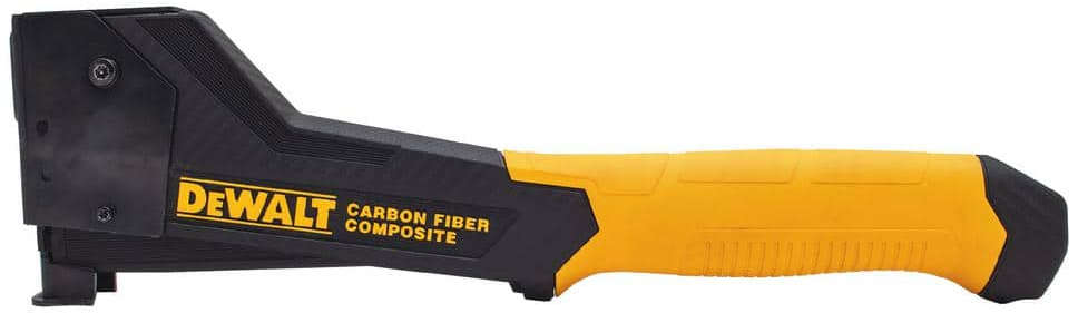 Dewalt Carbon Fiber Composite Hammer Tacker with Heavy-Duty Staple Compatibility, 1.8 lbs, Manual Operation DWHT75900-0