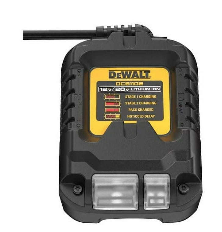 Dewalt 2 Amp Multi-Volt Compact Lithium-Ion Battery Charger for 12V MAX and 20V MAX Batteries DCB1102-N01
