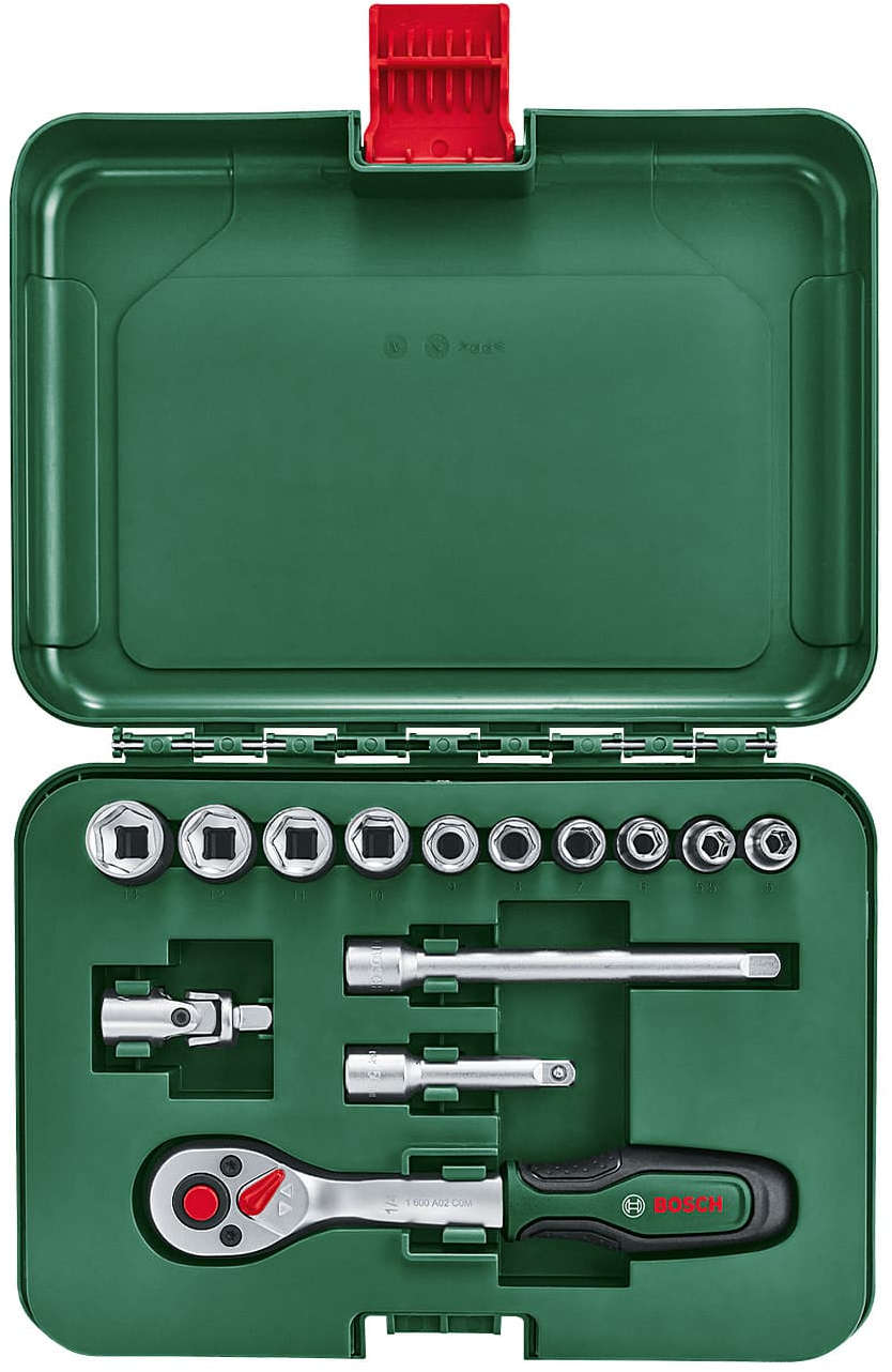 BOSCH 1/4" drive socket set 14 pieces A02.BY0.1.600