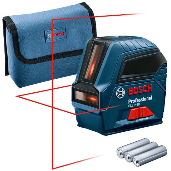 بوش كبان ليزري صغير الحجم ذاتي التسوية بمدى عمل يصل إلى 10 أمتار ودقة ±0.3 مم/م GLL2