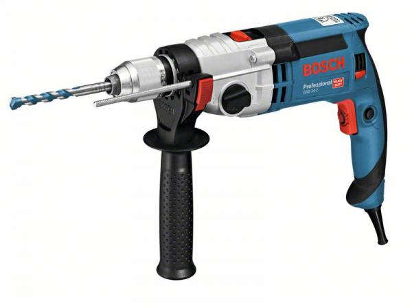BOSCH corded 1100W 2-speed impact hammer drill with KickBack Control and 13mm chuck capacity GSB24-2